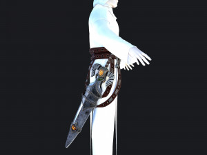 fantasy swords with scabbard 3D Model