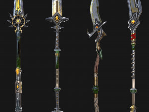 war staves 3D Model