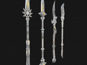 war staves Model 3D