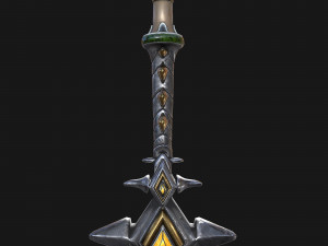 war staves Model 3D