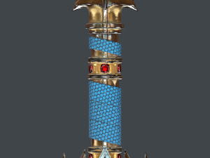 fantasy sword 25 with scabbard 3D 모델