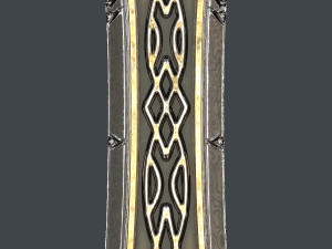 fantasy sword 25 with scabbard 3D 모델