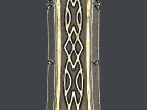 fantasy sword 25 with scabbard 3D Model