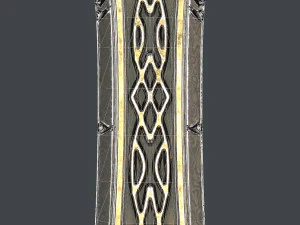 fantasy sword 25 with scabbard 3D Model