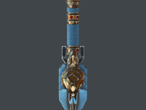 fantasy sword 25 with scabbard 3D 모델