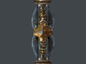 fantasy sword 25 with scabbard 3D 모델