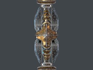 fantasy sword 25 with scabbard 3D 모델