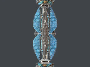 fantasy sword 25 with scabbard 3D Model