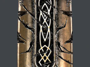 fantasy sword 25 with scabbard 3D Model