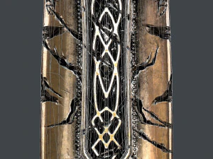 fantasy sword 25 with scabbard 3D Model