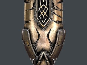 fantasy sword 25 with scabbard 3D 모델