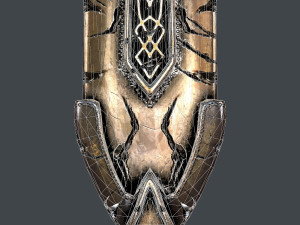 fantasy sword 25 with scabbard 3D 모델