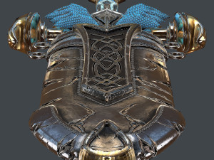 fantasy sword 25 with scabbard 3D 모델
