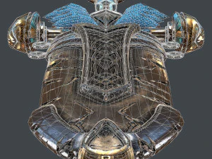 fantasy sword 25 with scabbard 3D Model