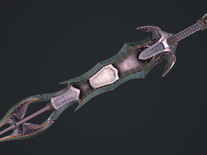 Fantasy sword 2 1 Model 3D
