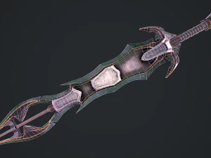 Espada de fantasia 2 1 Modelo 3D