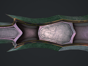 Fantasy sword 2 1 Model 3D