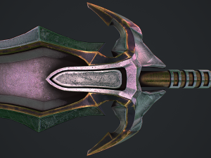 Fantasy sword 2 1 Model 3D