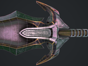 Fantasy sword 2 1 Model 3D