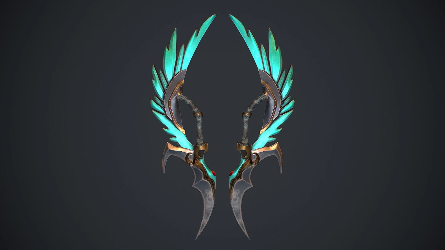 Fantasy Sword 10 3D Model .c4d .max .obj .3ds .fbx .stl .blend 