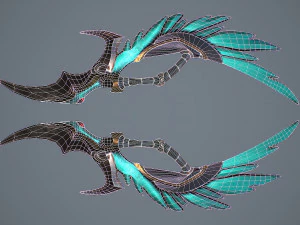 Fantasy Sword 10 3D Model