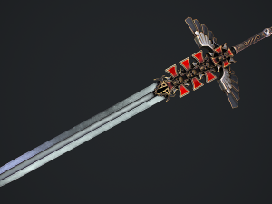 Fantasy Sword 1 3D Model