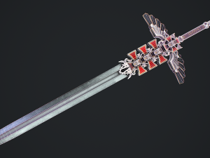 Fantasy Sword 1 Modelo 3D