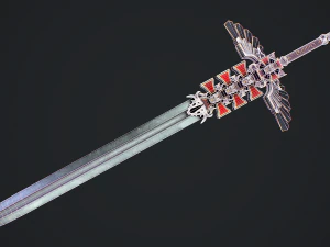 Fantasy Sword 1 3D Model
