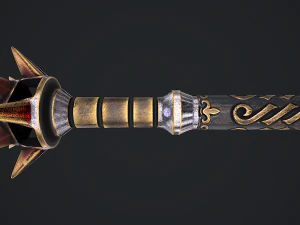 Fantasy Sword 1 3D Model