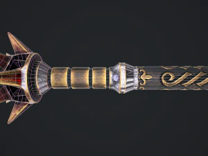 Fantasy Sword 1 3D Model