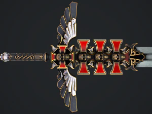 Fantasy Sword 1 3D Model