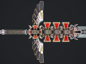 Fantasy Sword 1 3D Model