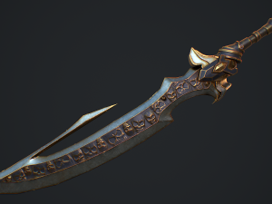 Fantasy Sword 4  3D Model