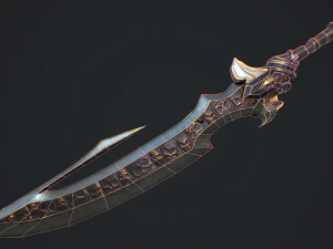 Fantasy Sword 4 3D Model