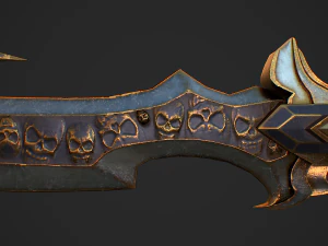 Fantasy Sword 4 3D Model