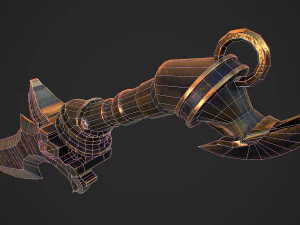 Fantasy Sword 4 3D Model