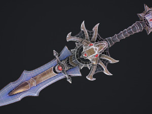 Fantasy Sword 6 3D Model