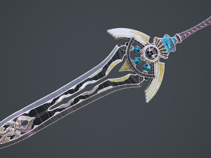 Fantasy Sword 7 3D Модель