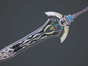 Espada Fantasia 7 Modelo 3D