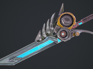 Fantasy Sword 8 3D Model