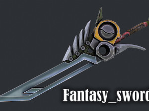 Fantasy Sword 8 3D Model
