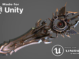 Fantasy Sword 11 3D Model