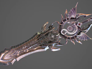 Fantasy Sword 11 3D Model