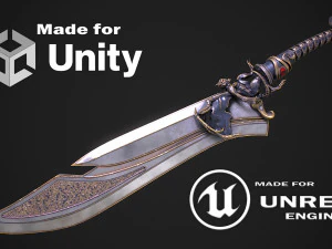 Fantasy Sword 13 3D Model