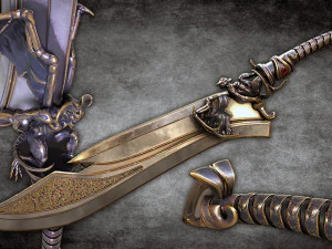 Fantasy Sword 13 3D Model