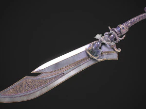 Fantasy Sword 13 3D Model