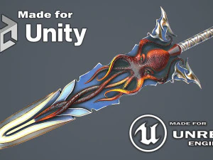 Fantasy Sword 15 3D Model