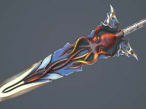 Fantasy Sword 15 3D Model