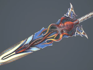 Fantasy Sword 15 3D Model