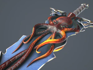 Fantasy Sword 15 3D Model